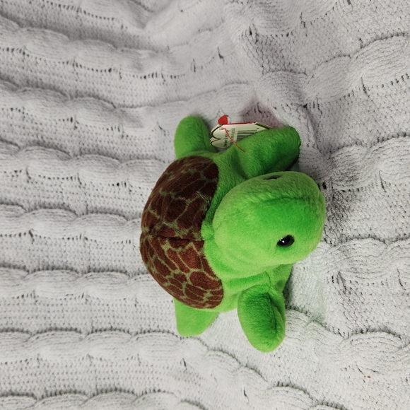 🕸Vintage Ty Beanie Baby Original Speedy the Turtle P.V.C. Pellets - Picture 2 of 11